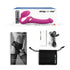 Vibrating Multi Orgasm Bendable Strap-on Color Fuchsia
